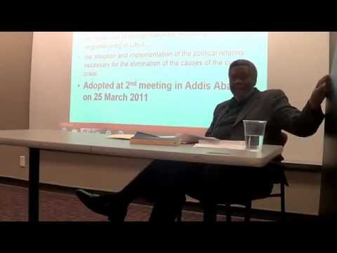 Horace Campbell talk on Pan Africanism and Libya