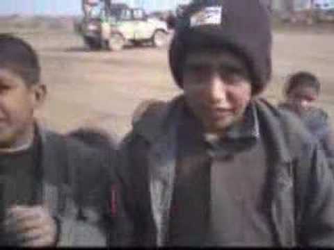 American soldiers and innocent children of Iraq