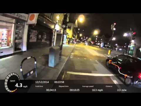 London Victoria to Forest Hill Night time Cycling