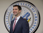 File - Sen. Tom Cotton, R-Ark. arrives to pose for photographers in his office on Capitol Hill in Washington, Wednesday, March 11, 2015.