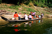 Boat on Sangu River, 2007