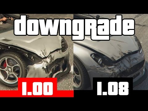 GTAV DOWNGRADE | 1.08 VS 1.00 | Comparison