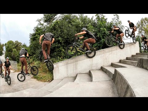 Garrett Reynolds - Unreal BMX street riding