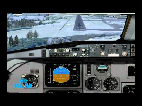 FSX KLM1739 Fokker 70  - Luxembourg here we come !