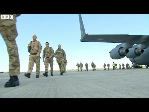 Ukraine Crisis: British Troops Arrive in Estonia - BBC News [HD]