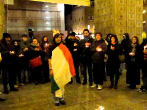 Flash Mob Povera Patria Inno D'Italia