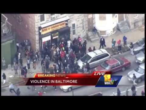 Breaking: Looting by juveniles in Baltimore Md.