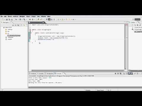 Java Tutorial - Using Gregorian Calendar - Static VS non-Static