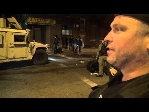 Police And National Guard Invade Baltimore Streets