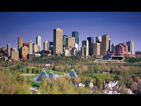 EDMONTON , ALBERTA / CANADA - A WALKING TRAVEL TOUR - HD 1080P