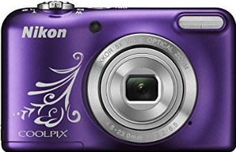 Nikon Coolpix L31 Digitalkamera (16 Megapixel, 5-fach opt. Zoom, 6,7 cm (2,6 Zoll) Display, HD-Video) violett lineart