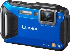 Panasonic DMC-FT5EG9-A Lumix Digitalkamera (7,5 cm (3 Zoll) LCD-Display MOS-Sensor, 16,1 Megapixel, 4,6-fach opt. Zoom, microHDMI, USB, bis 13m wasserdicht) aktiv blau