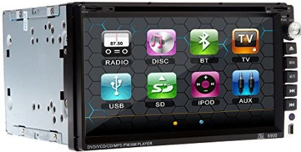 Universal 6.95 Zoll 2din in-dash-Auto CD MP3 DVD Player Receiver mit Bluetooth, FM, iPod, Radio rds