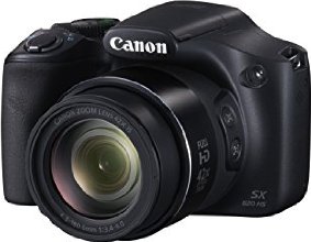 Canon PowerShot SX520 HS BLK Fotocamera Compatta Digitale, 16 Megapixel, Nero