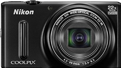 Nikon Coolpix S9600 Fotocamera Digitale Compatta, 16 Megapixel, Zoom 22X, 3200 ISO, Wi-Fi, Nero [Nital Card: 4 Anni di Garanzia]