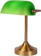 Lucide 17504/01/03 Banker Lamp E14 Verre Vert