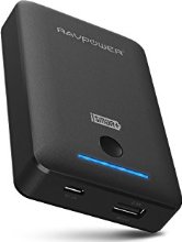 RAVPower Batterie externe 7800 mAh avec charge iSmart (Protections de sécurité multiples, 4 indicateurs LED) - Noir (RP-PB31)