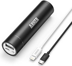 [Certification MFi d'Apple] Batterie Externe Anker 2nd Gén Astro Mini 3200mAh ultra-compacte munie de la technologie PowerIQ avec câble iPhone Lightning (90 cm) inclus