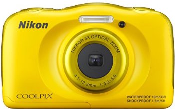 Nikon Coolpix S33 Appareil photo numérique compact 13,2 Mpix Écran LCD 2,7" Zoom optique 3X Jaune