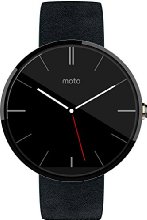 Motorola Moto 360 Montre connectée Android Wear pour Appareil Android 4.3 et plus - Cuir Noir