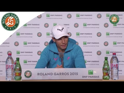 Press conference Rafael Nadal 2015 French Open / Quarterfinals