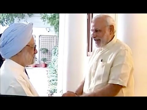 'Great meeting with Manmohan Singh,' Tweets Prime Minister Narendra Modi, as his party attacks ex-PM