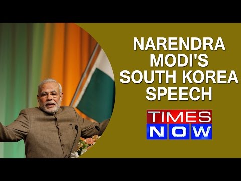 Narendra Modi's South Korea Speech