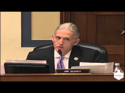 Rep. Gowdy Asks State Dept. FOIA officer about Sec. Clinton's email arrangement with herself, pt 1