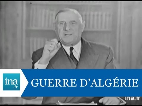 Déclaration du Général de Gaulle sur les accords d'Evian  - Archive vidéo INA