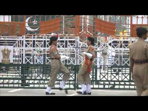 India-Pakistan Wagah border and amusing display of one-upmanship!