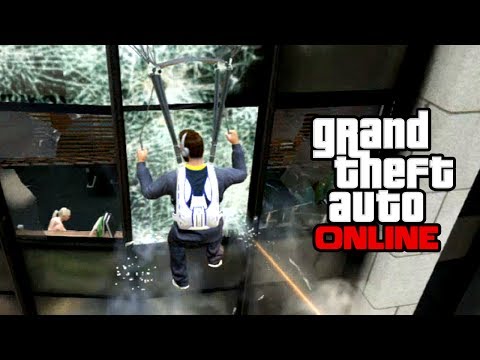 GTA 5: Online - Parachuting Inside The IAA Building + Bonus Tour | 10th Mar. 2014