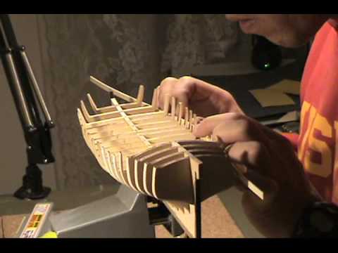 Ship Model - Armed Virginia Sloop, 1768 - Model Shipways,  Preparing For Planking - Part 2