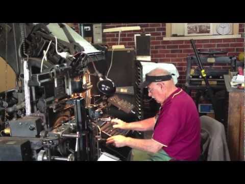 Linotype machine, Printing Press, typesetting, 1892 - 1970 CLassic Machinery