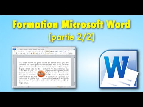 Cours / Formation Microsoft Word (partie 2/2)