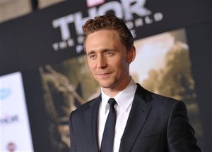 Tom Hiddleston arrives at the U.S. premiere of "Thor: The Dark World" at the El Capitan Theatre on Monday, Nov. 4, 2013, in Los Angeles.