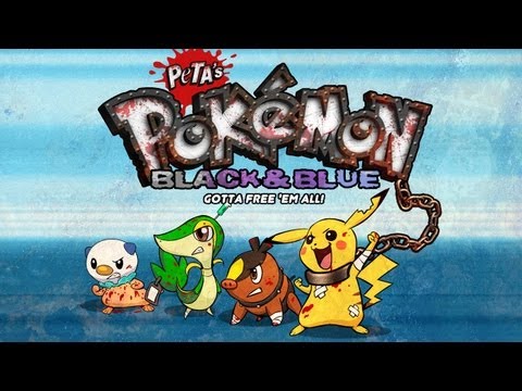 Pokémon Black & Blue -- PETA's Terrible Parody Game!