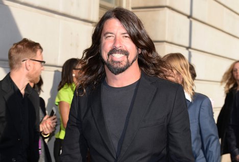 Dave Grohl arrives at the 2015 Rock and Roll Hall of Fame Induction Ceremony at Public Hall on Saturday, April 18, 2015, in Cleveland, Ohio.