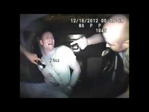 Man Vs Cop Car - Bath Salts Rampage Inside of Police Car