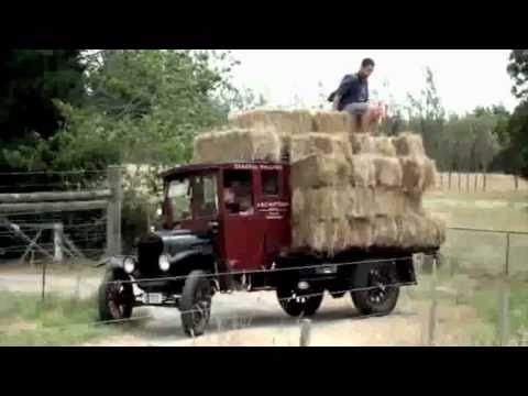 Hauling Hay with 1926 Ford Model TT 1 Ton Truck