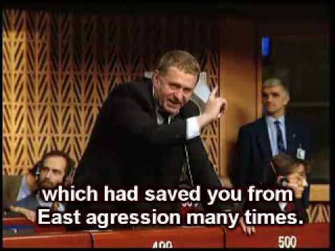 Zhirinovsky in European Council (ENG subtitles)