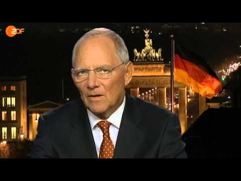 Wolfgang Schäuble ist vom Interview genervt (ZDF)