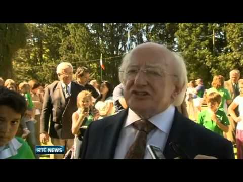 President Higgins vists the Irish Community in Argentina