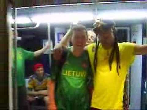 2007-09-12 Lithuania def. Slovenia. Fans go home by metro