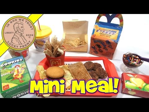 McDonald's Mini Happy Meal - Complete Toy Food Maker Collection!