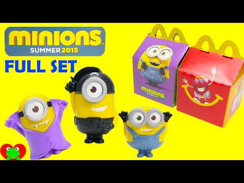 2015 McDonalds Happy Meal Toys Minions Movie