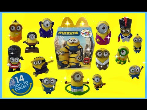 2015 MINIONS Complete Set of 14 McDonald's Happy Meal Toys