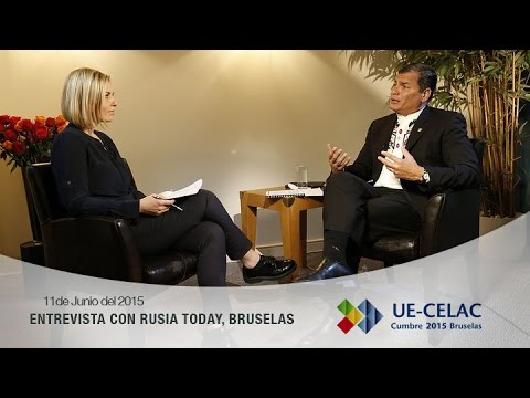 Entrevista del Presidente Rafael Correa en Rusia Today 11/06/2015