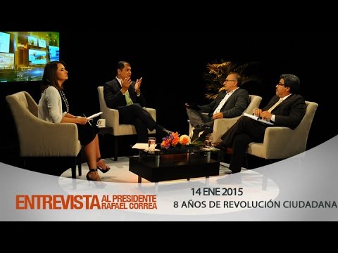 Diálogo con el Presidente Rafael Correa luego de 8 años de Revolución Ciudadana