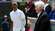 Nick Kyrgios (left) and Dawn Fraser.