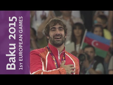 Rafael Aghayev claims Gold in Men's Kutumi 75kg | Karate | Baku 2015